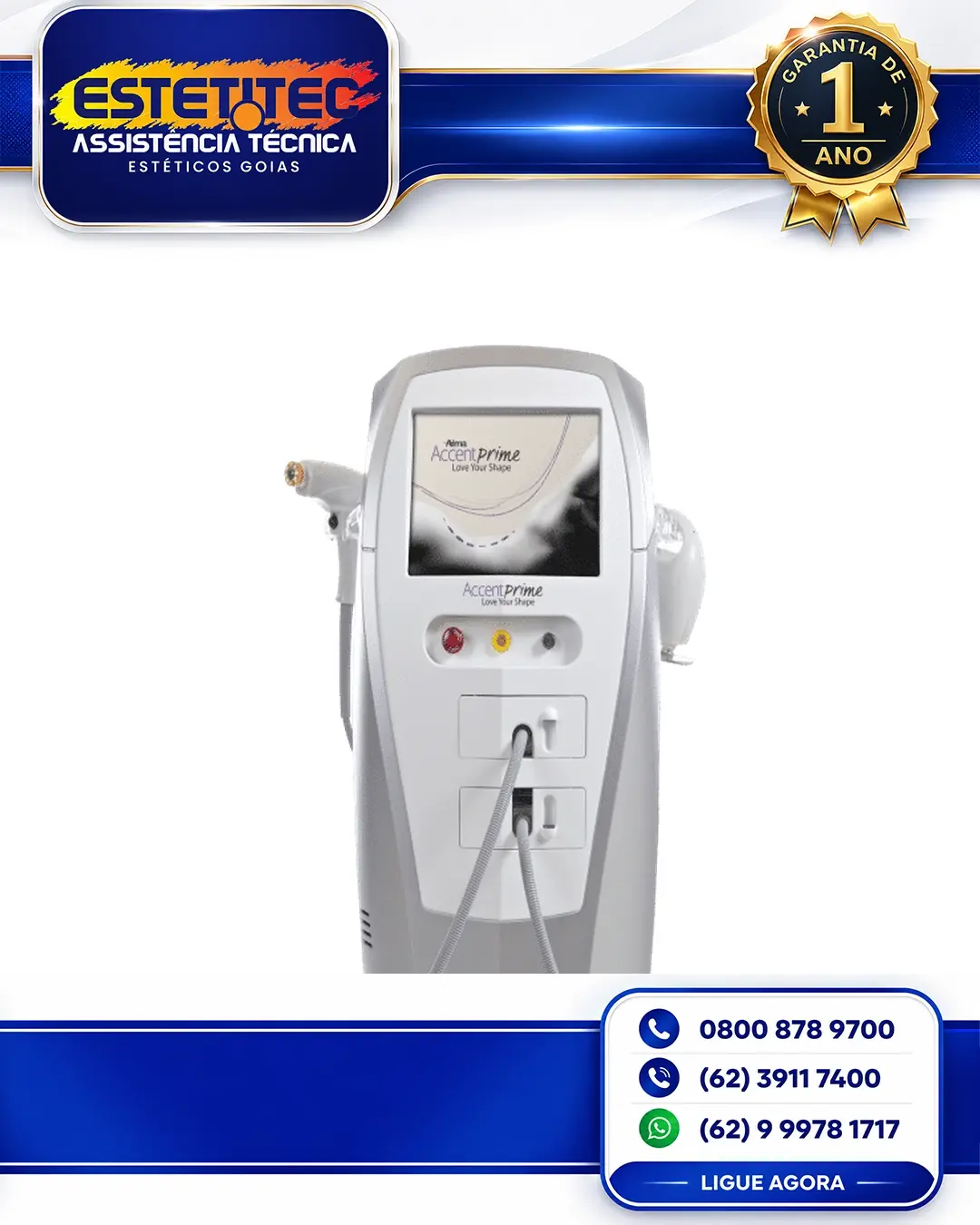 ASSISTÊNCIA TÉCNICA ALMA LASER ACCENT PRIME FACE RIO DE JANEIRO