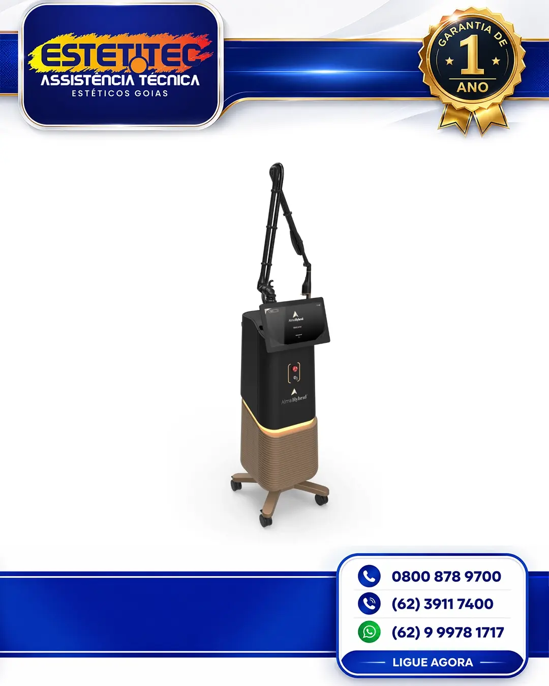 ASSISTÊNCIA TÉCNICA ALMA LASER HYBRID CO2 PORTO ALEGRE