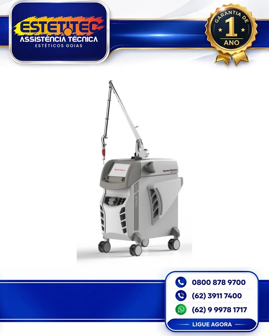 ASSISTÊNCIA TÉCNICA QUANTA SYSTEM YOULASER MT FORTALEZA