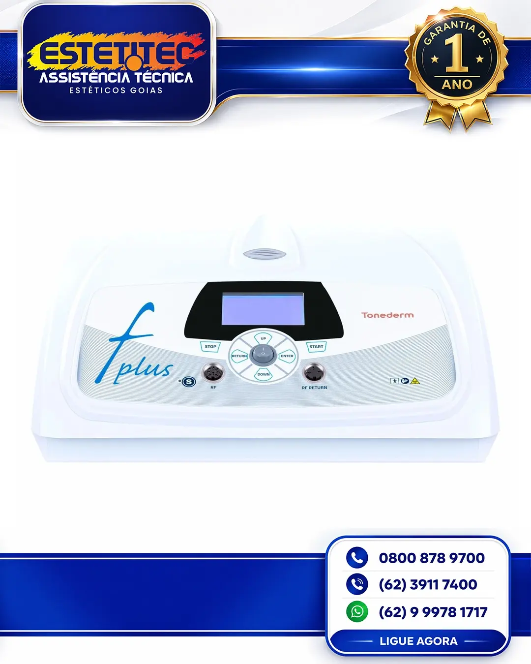 ASSISTÊNCIA TÉCNICA TONEDERM SPECTRA FACE NO BRASIL