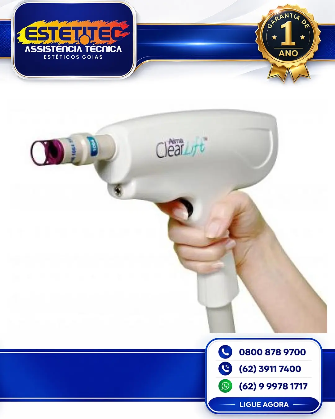 CONSERTO ALMA LASER HARMONY CLEARLIFT DISTRITO FEDERAL