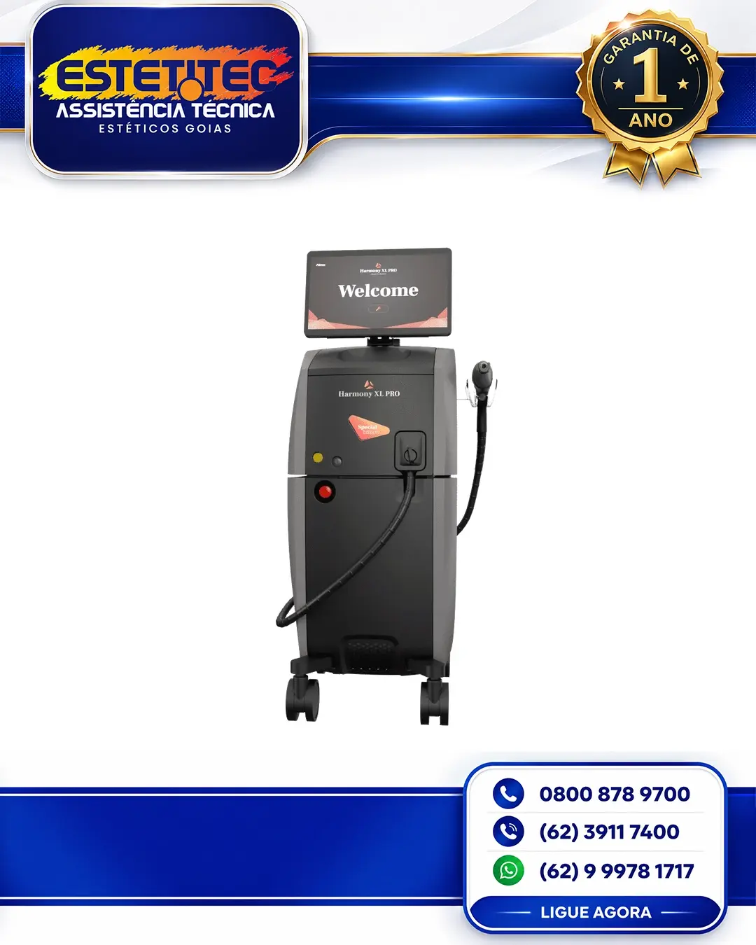 CONSERTO ALMA LASER HARMONY XL PRO SÃO PAULO