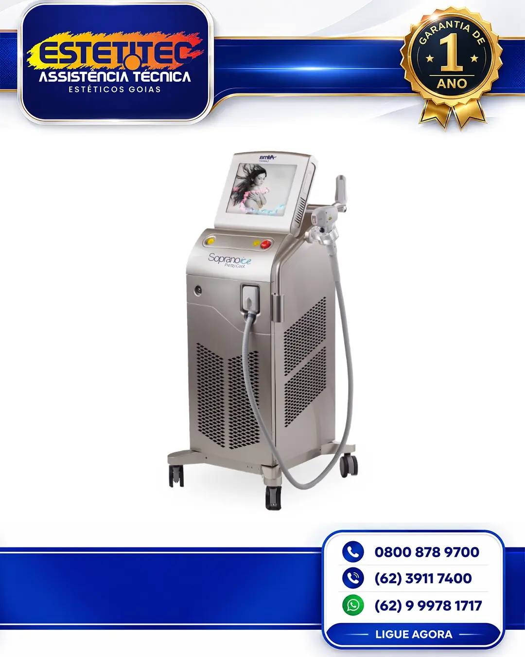 CONSERTO ALMA LASER SOPRANO ICE SPECIAL EDITION SANTA CATARINA