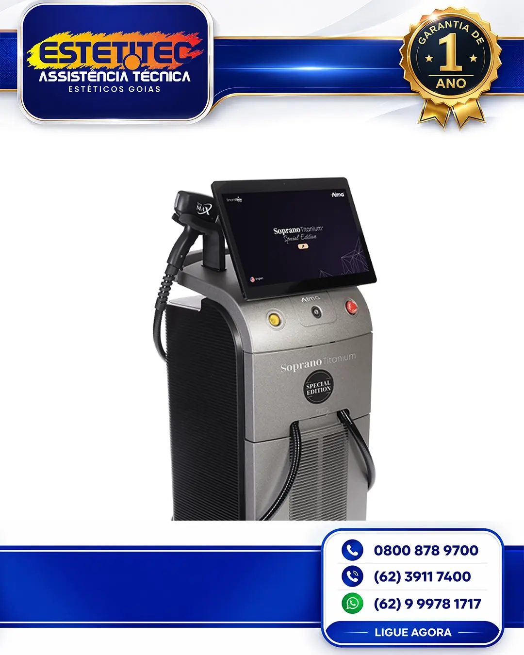 CONSERTO ALMA LASER SOPRANO TITANIUM DUO BRASIL