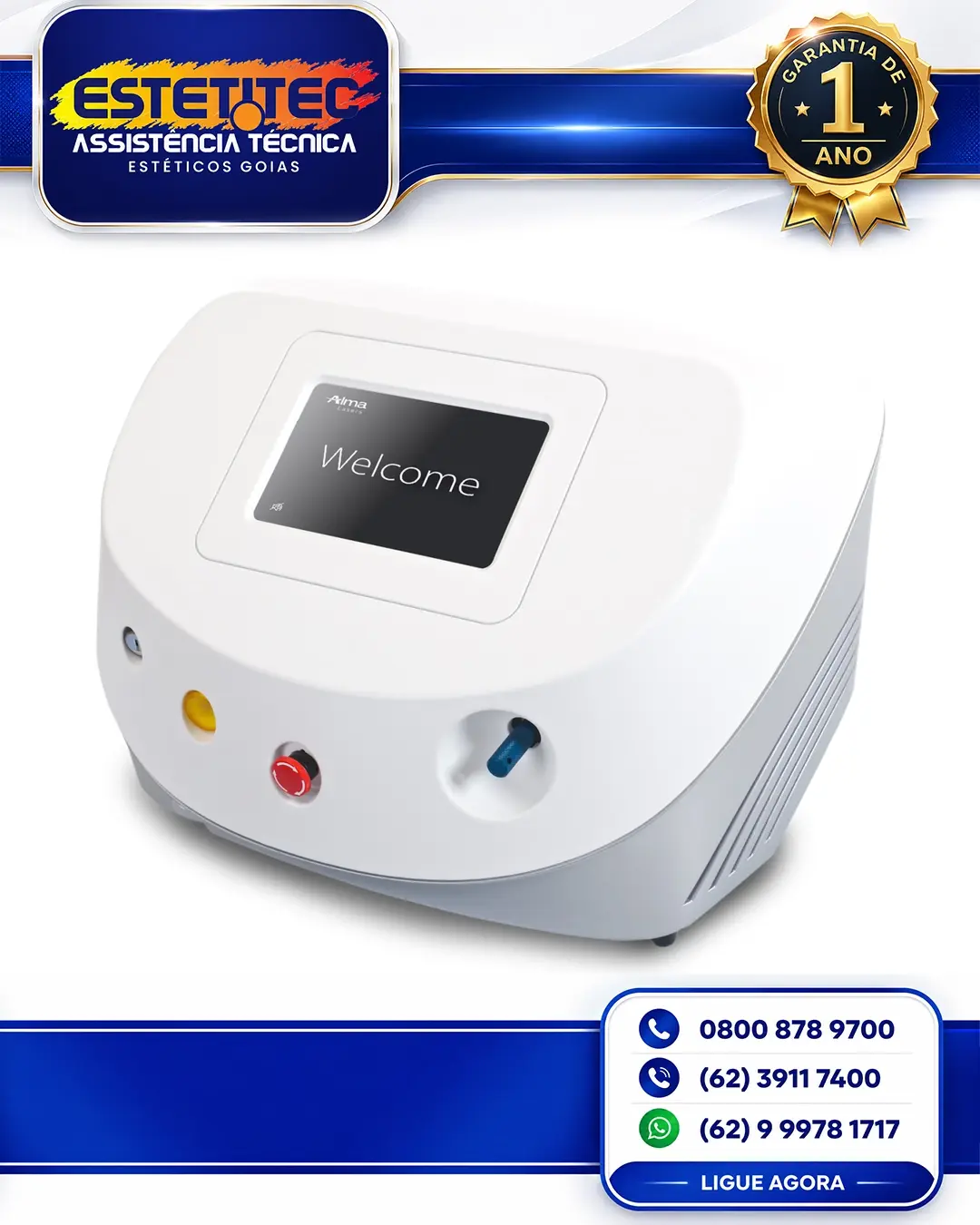CONSERTO ALMA LASER VASCULIFE FLORIANÓPOLIS