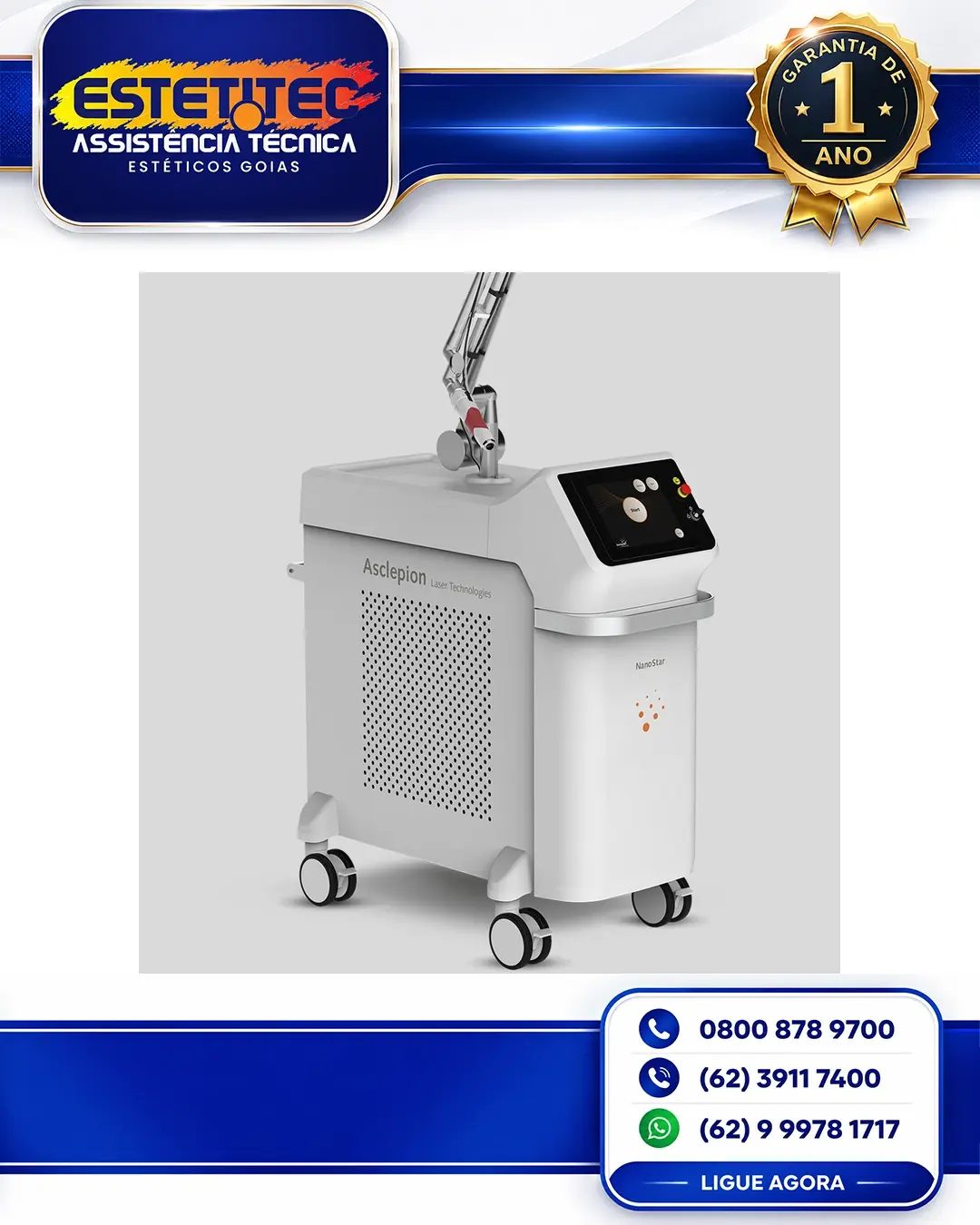 CONSERTO ASCLEPION NANOSTAR SERIES NO BRASIL