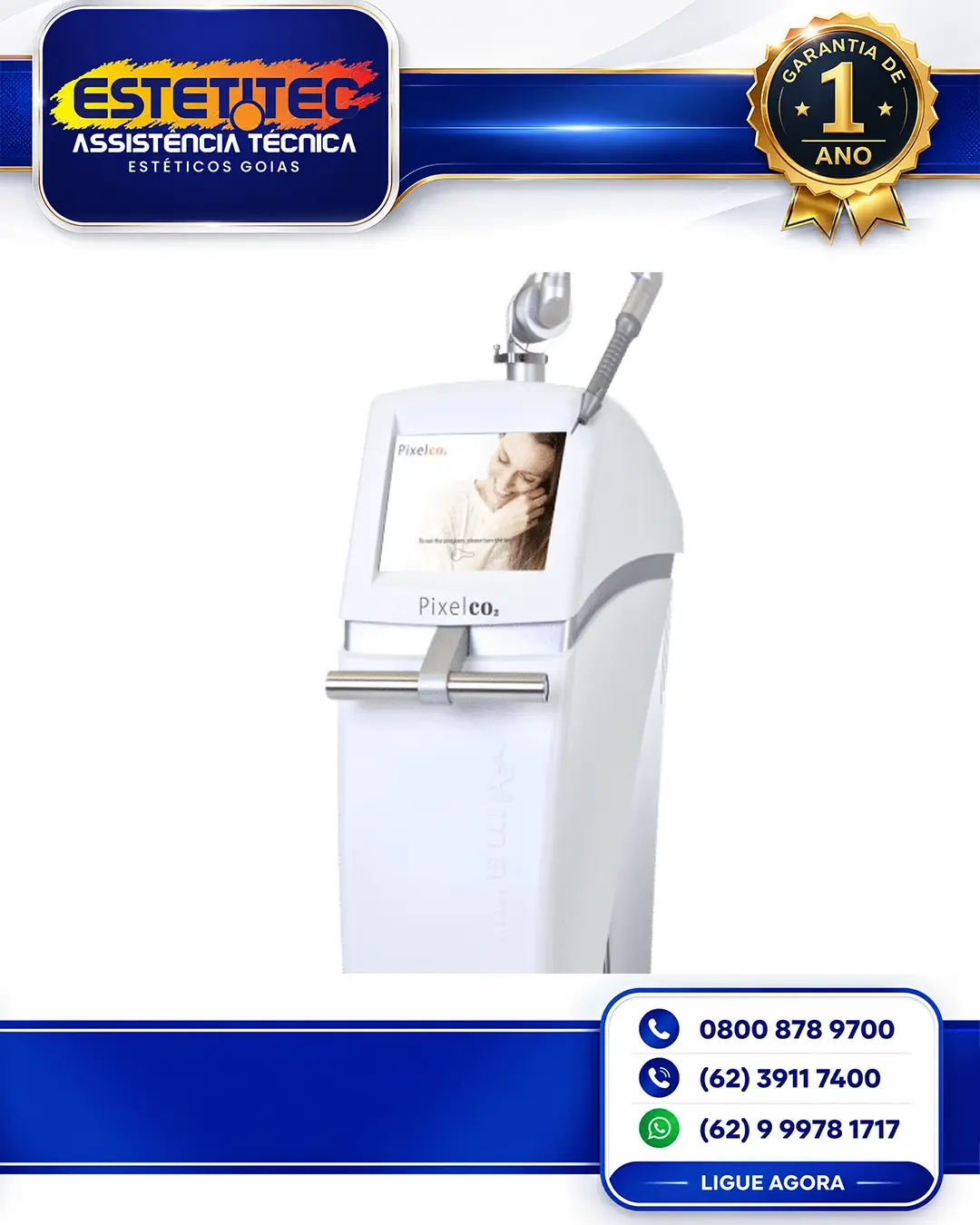 CONSERTO DE ALMA LASER PIXEL CO2 CUIABÁ