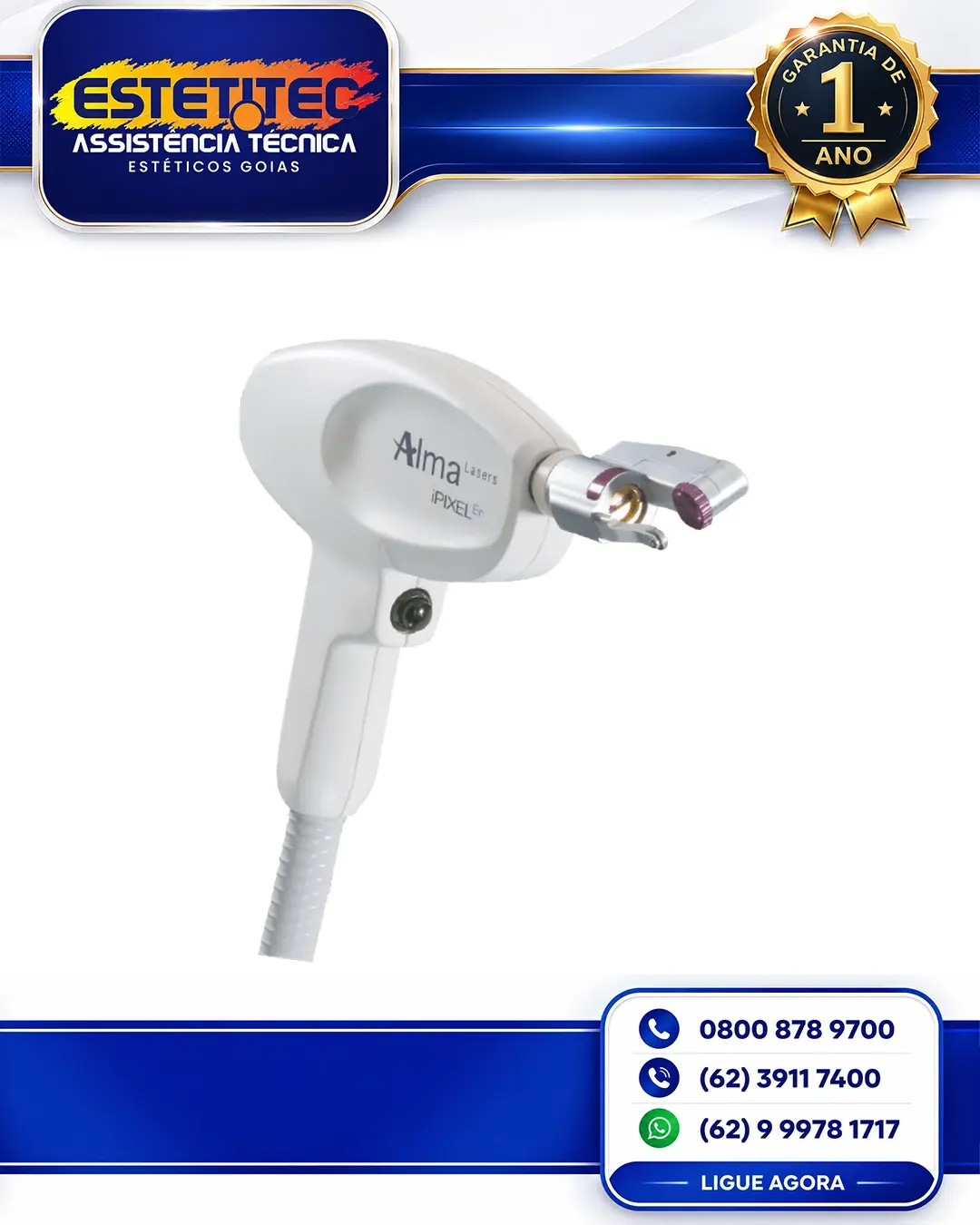 CONSERTO DE ALMA LASER PIXEL ERYAG GOIÂNIA