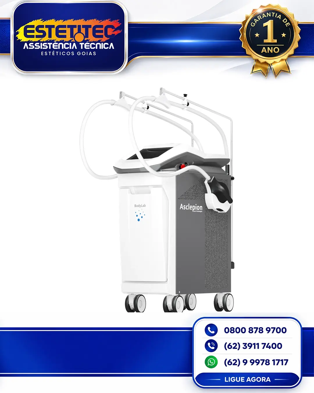 CONSERTO DE ASCLEPION BEAUTYSTAR NO BRASIL