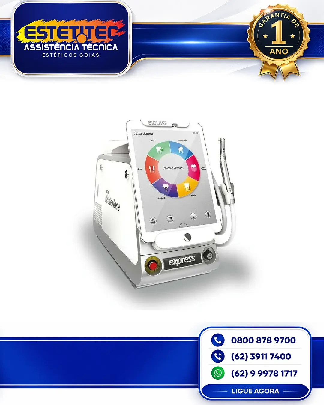CONSERTO DE BIOLASE WATERLASE EXPRESS NO BRASIL
