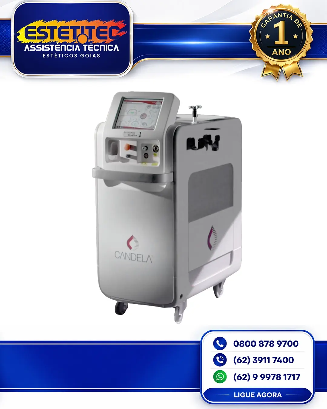 CONSERTO DE CANDELA GENTLEMAX PRO PLUS PARANÁ