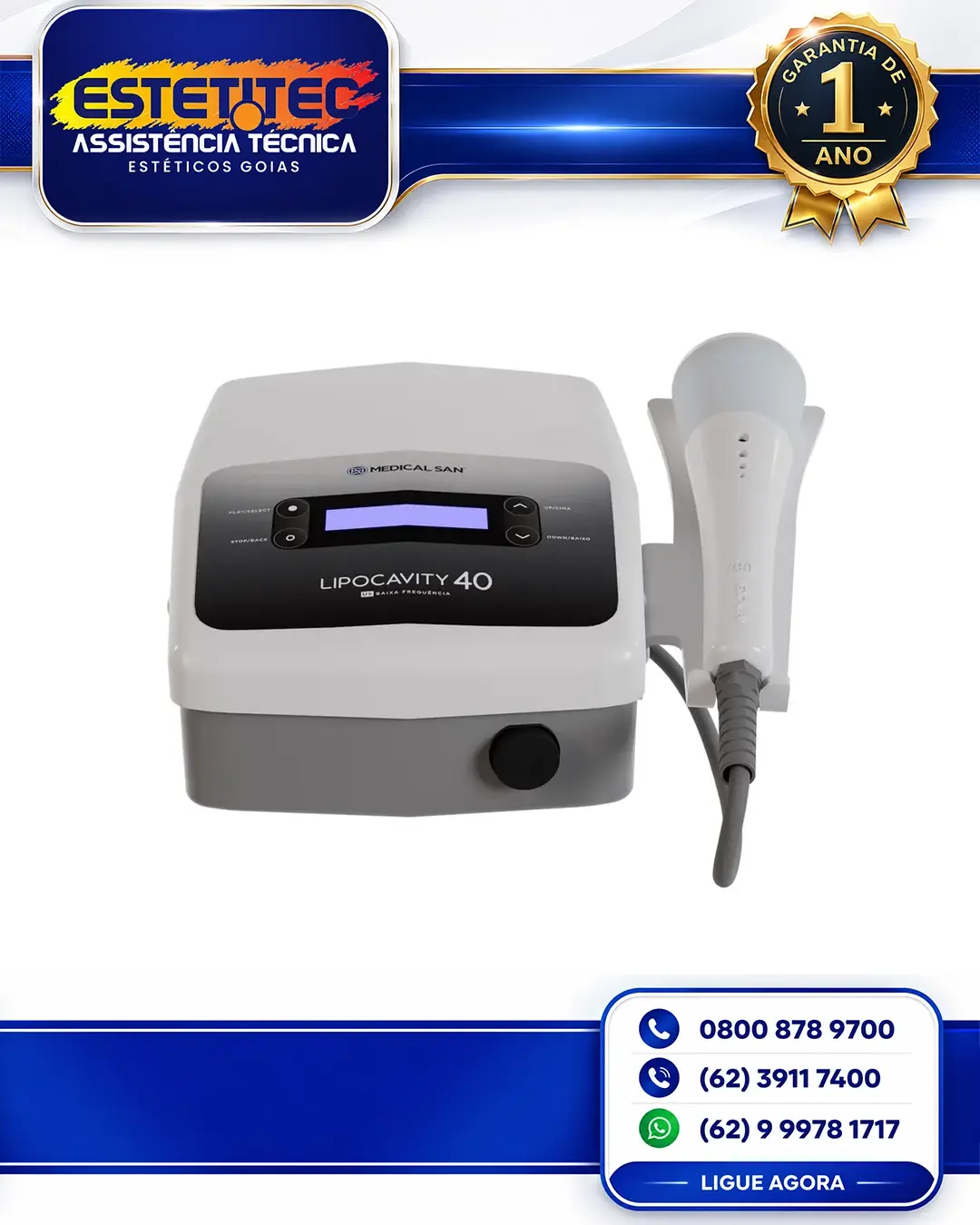 CONSERTO DE MEDICAL SAN LIPOCAVITY NEW BRASIL
