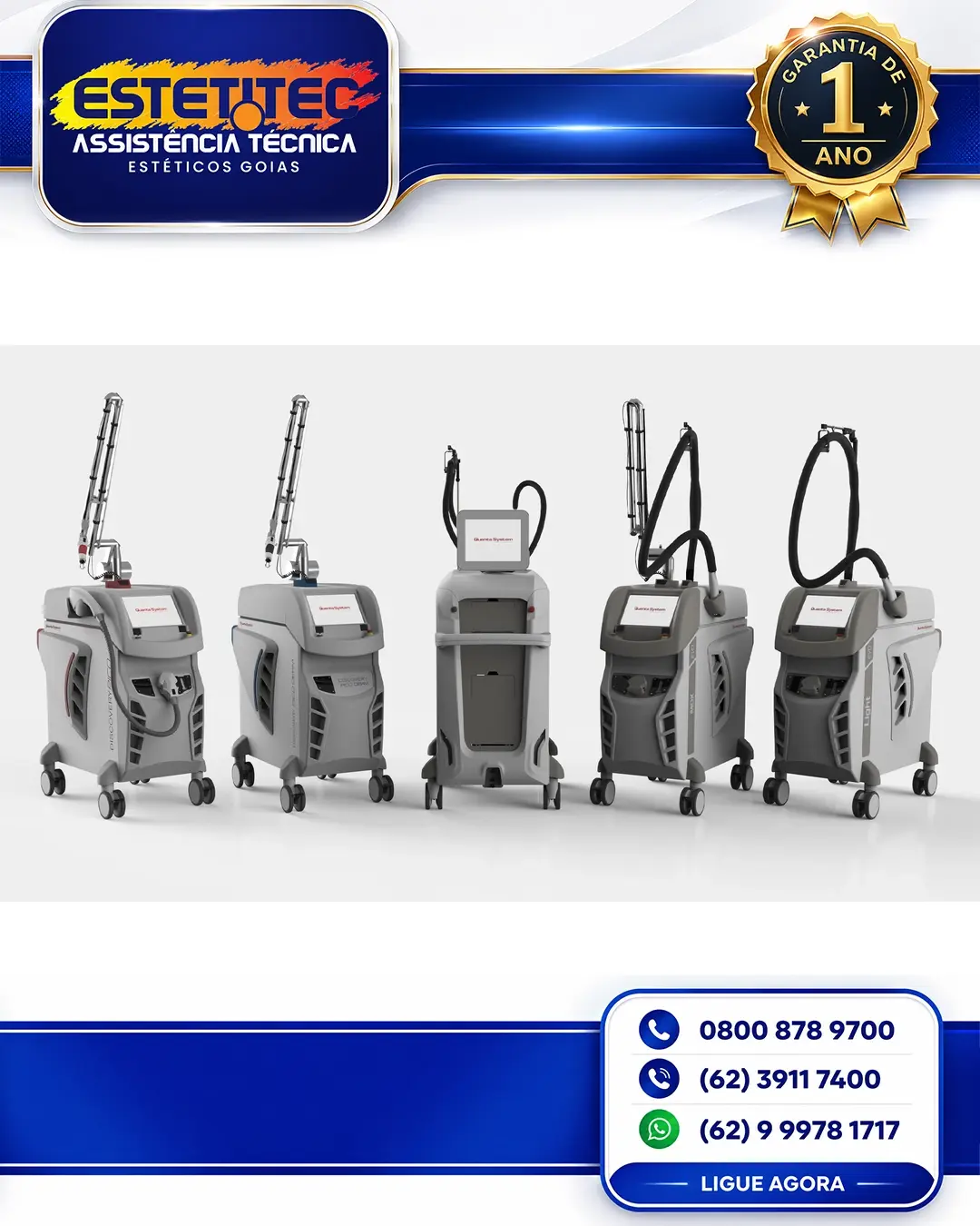 CONSERTO QUANTA SYSTEM EVO LIGHT 4V RIO DE JANEIRO