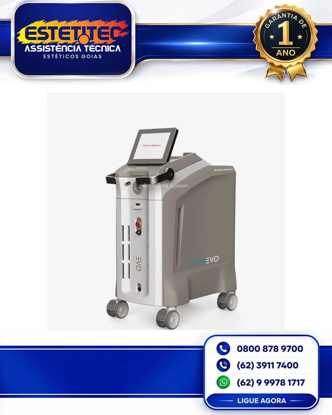 CONSERTO QUANTA SYSTEM ULTRALIGHT EVO PARANÁ