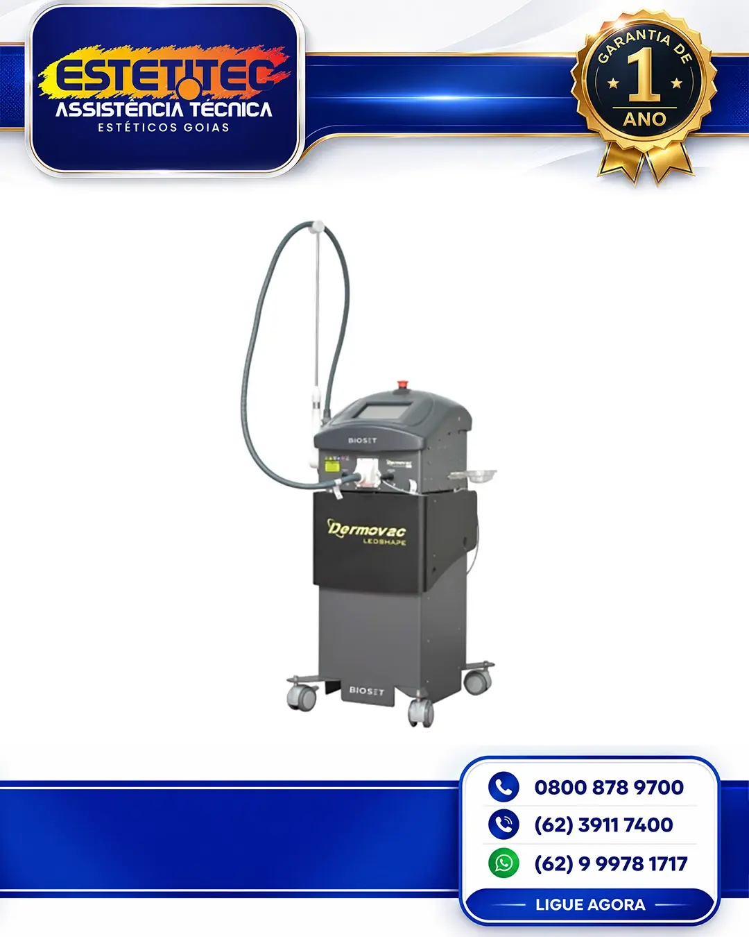 ESPECIALIZADA BIOSET DERMOVAC LEDSHAPE 21 FLORIANÓPOLIS
