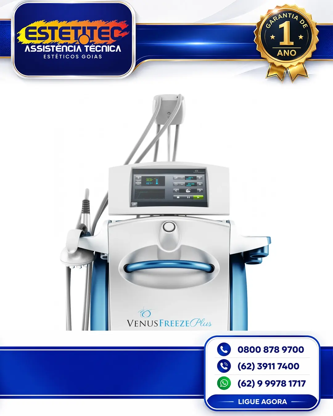 ESPECIALIZADA VENUS CONCEPT VENUS FREEZE PLUS NO BRASIL