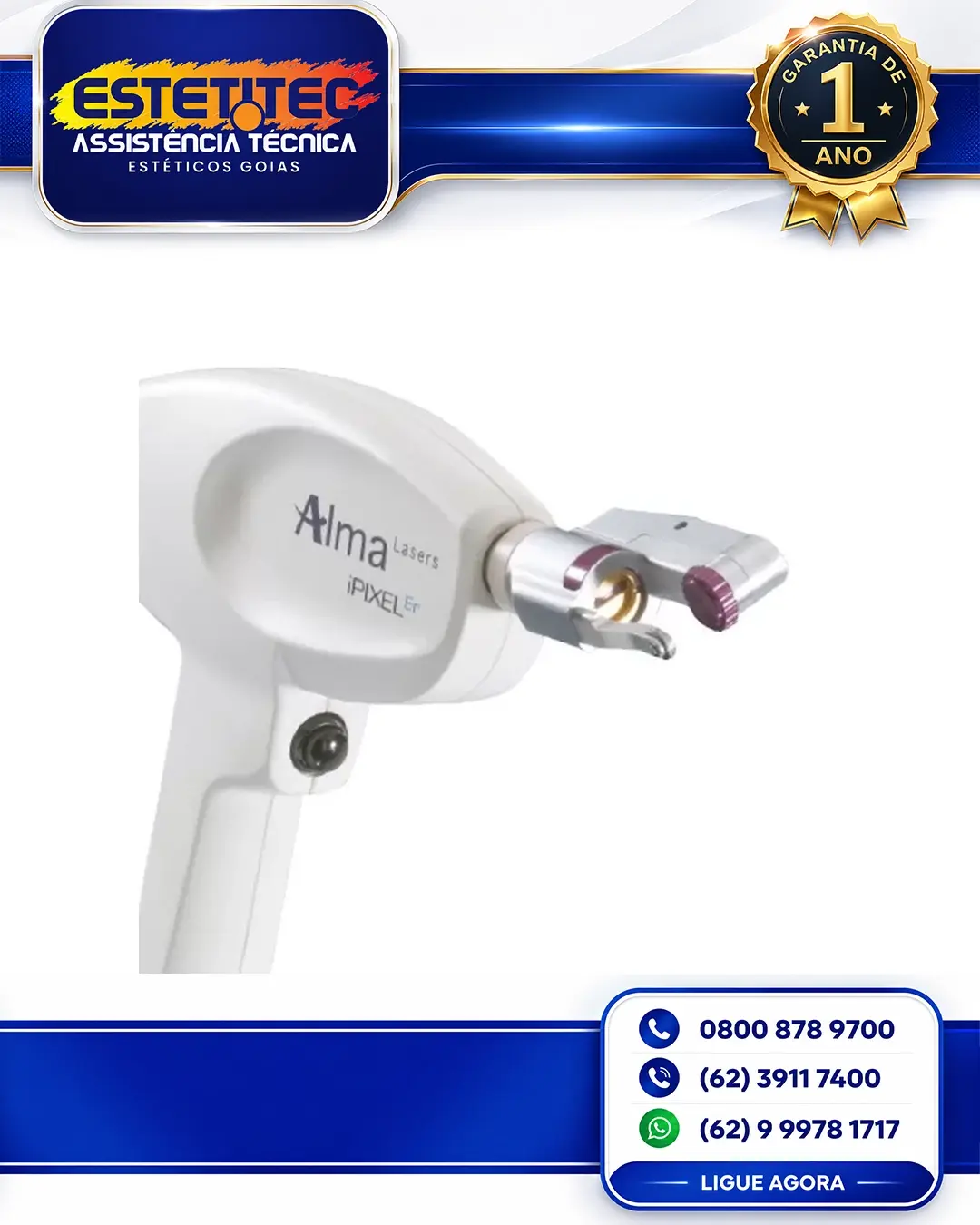 MANUTENÇÃO ALMA LASER HARMONY IPIXEL BRASÍLIA
