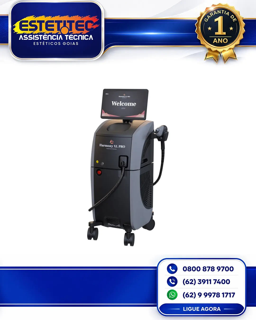 MANUTENÇÃO ALMA LASER HARMONY XL GOIÁS