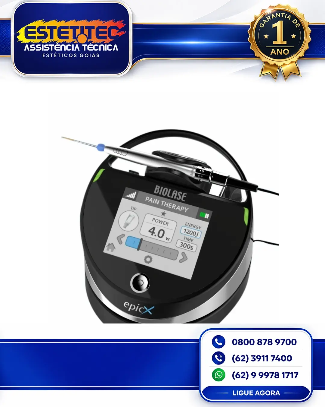 MANUTENÇÃO BIOLASE EPIC V CUIABÁ