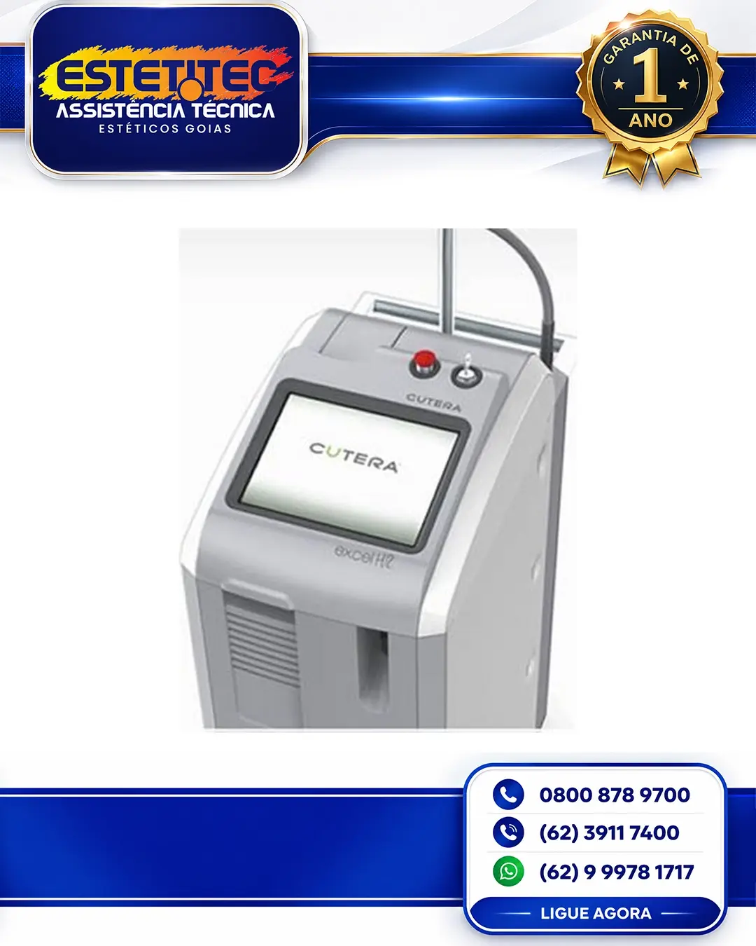 MANUTENÇÃO DE CUTERA EXCEL HR RIO DE JANEIRO