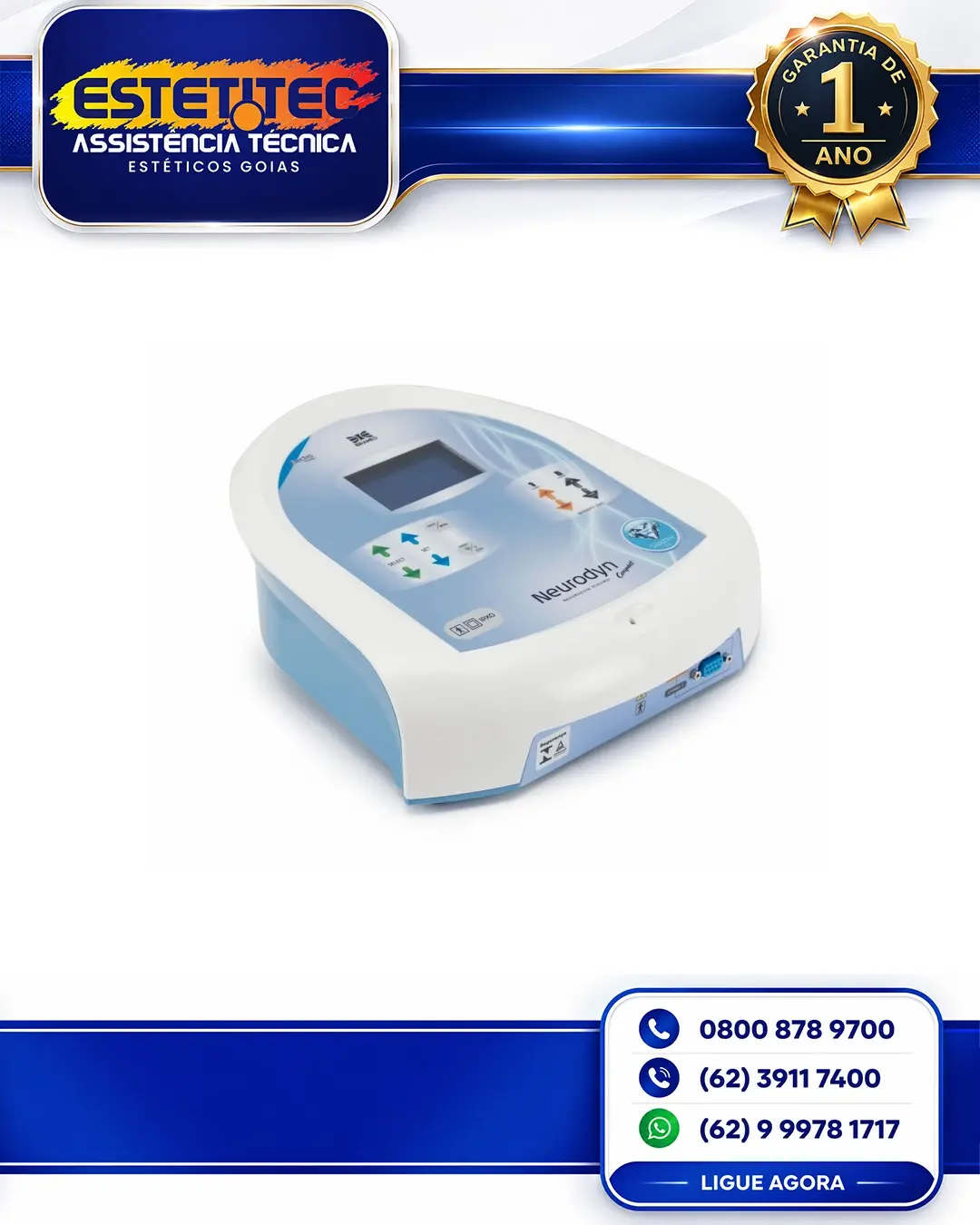 MANUTENÇÃO DE IBRAMED NEURODYN COMPACT NO BRASIL