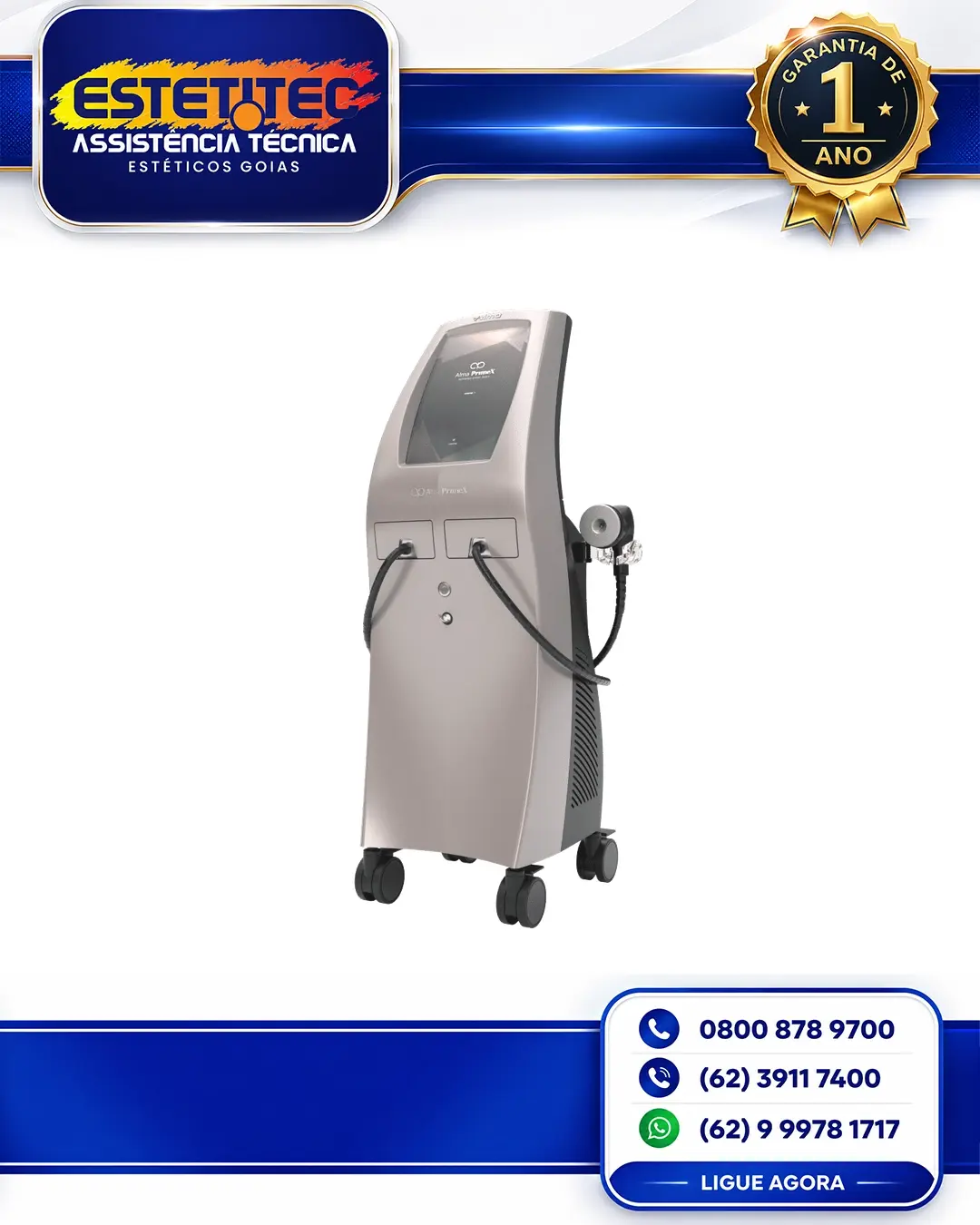 MANUTENÇÃO PREVENTIVA ALMA LASER PRIME PORTO ALEGRE