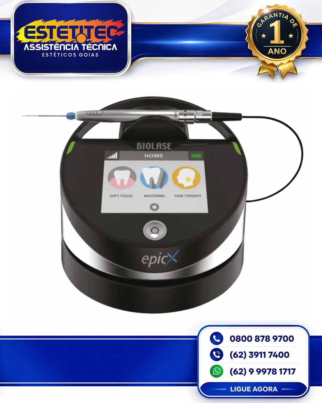 MANUTENÇÃO PREVENTIVA BIOLASE EPIC X NO BRASIL