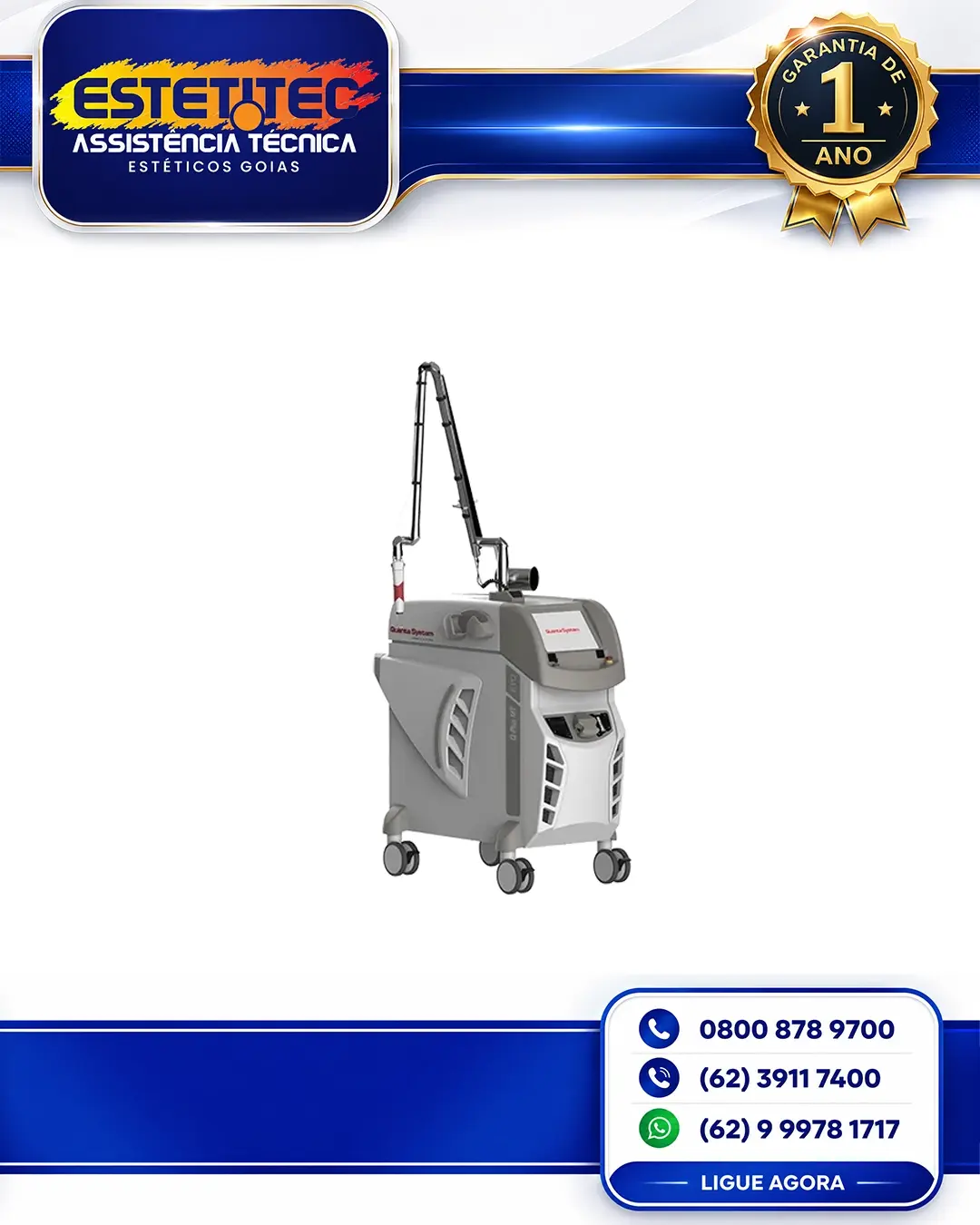 MANUTENÇÃO PREVENTIVA QUANTA SYSTEM Q PLUS C RIO DE JANEIRO