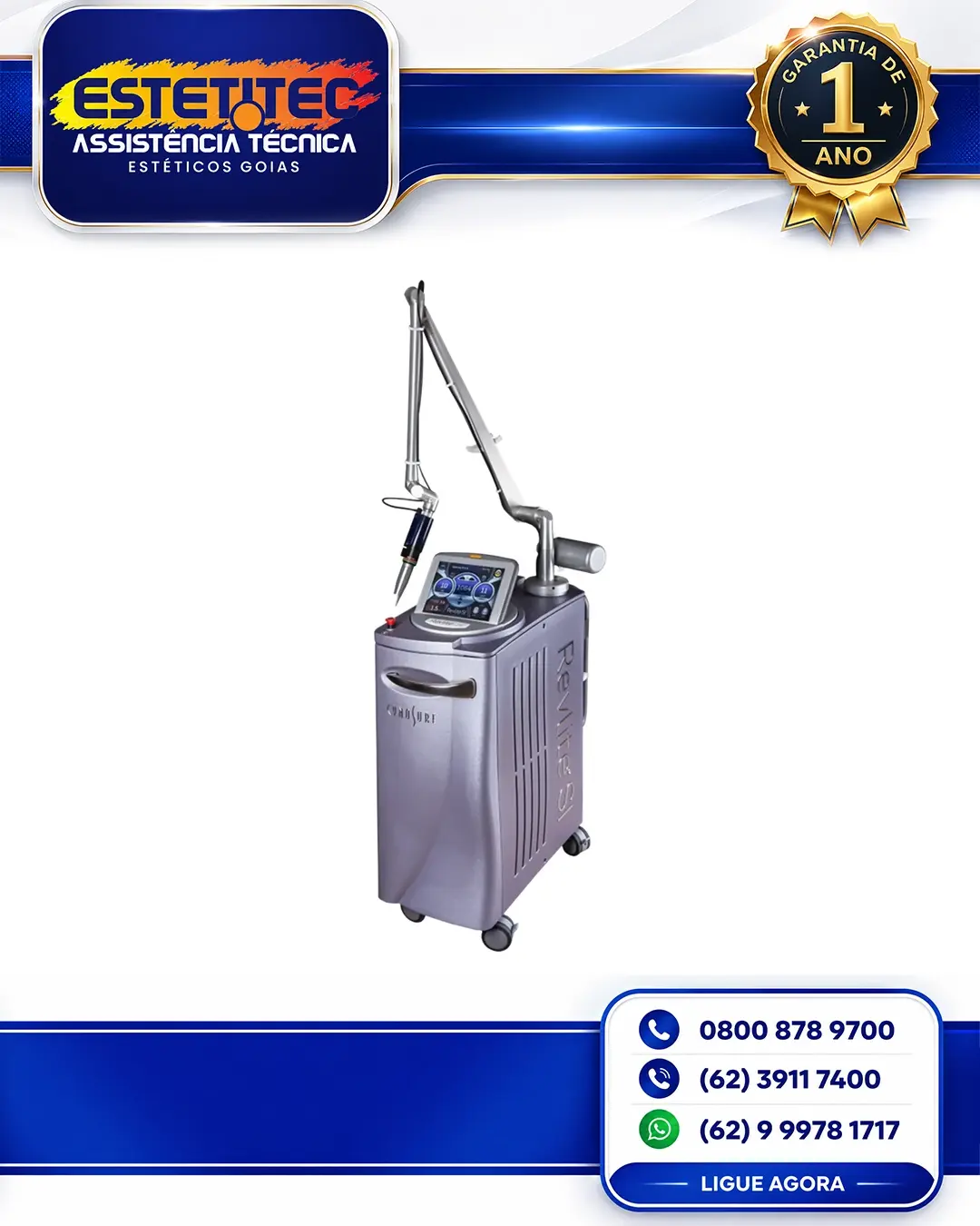 REPARO CYNOSURE REVLITE FLORIANÓPOLIS