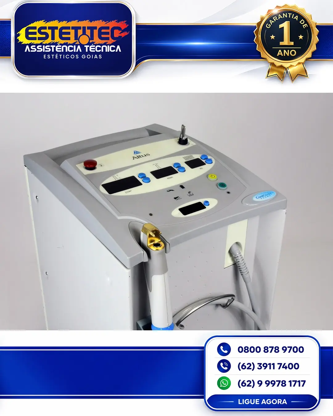 REPARO DE CUTERA COOLGLIDE MATO GROSSO