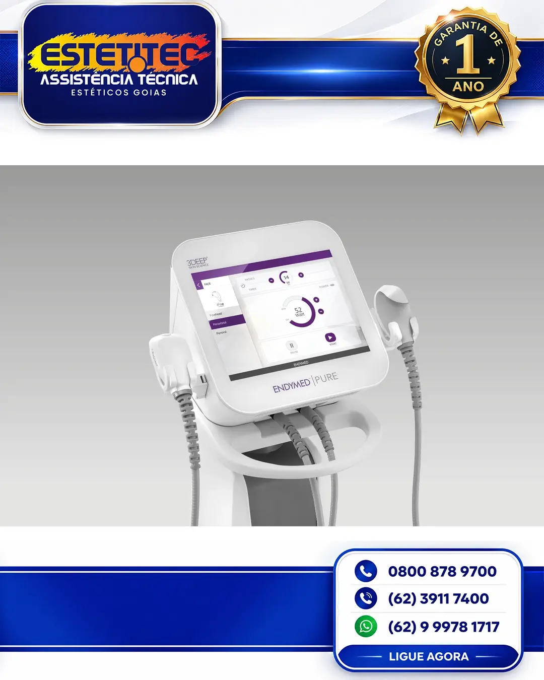 REPARO DE ENDYMED PURE NO BRASIL