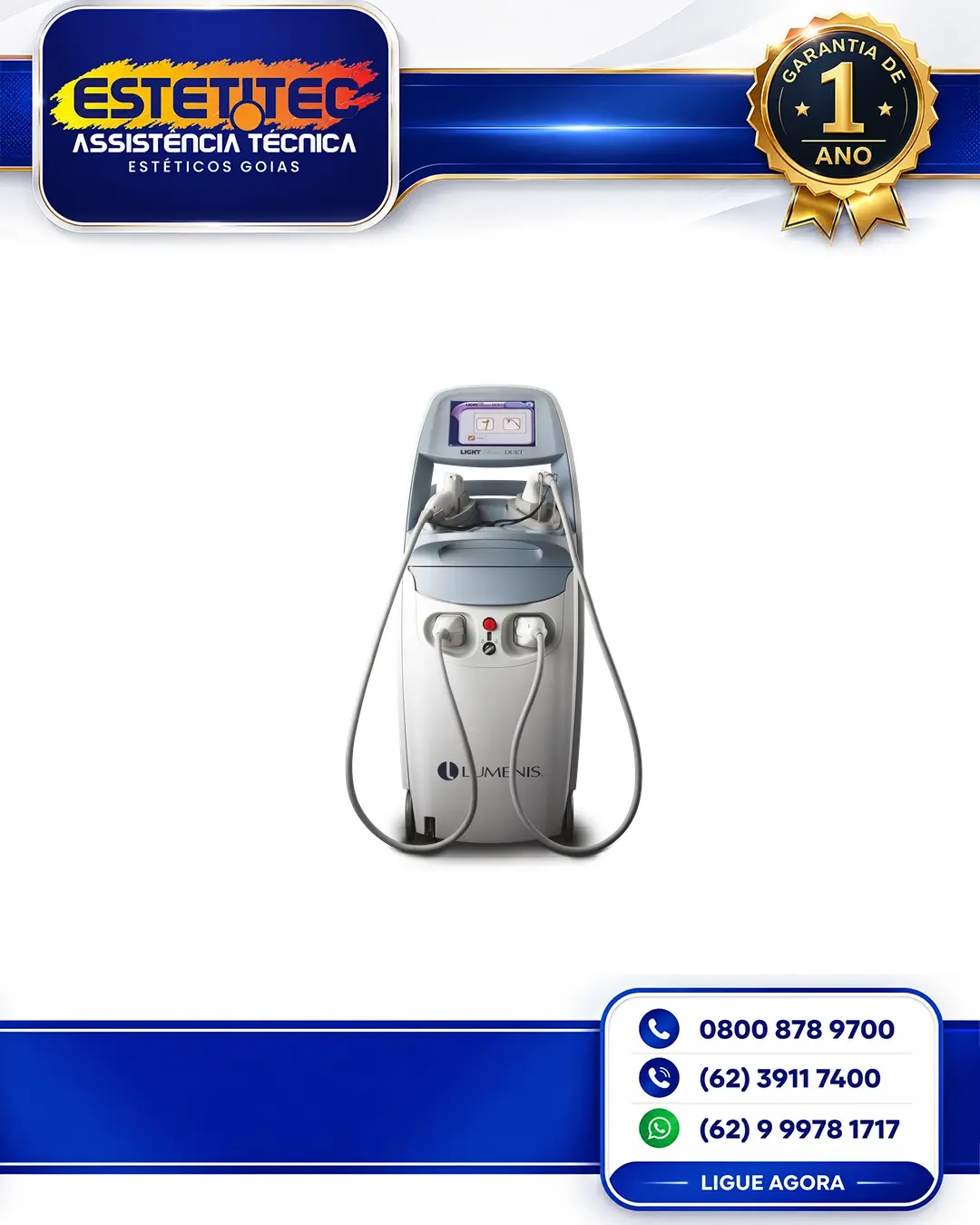 REPARO DE LUMENIS LIGHTSHEER DUET NO BRASIL