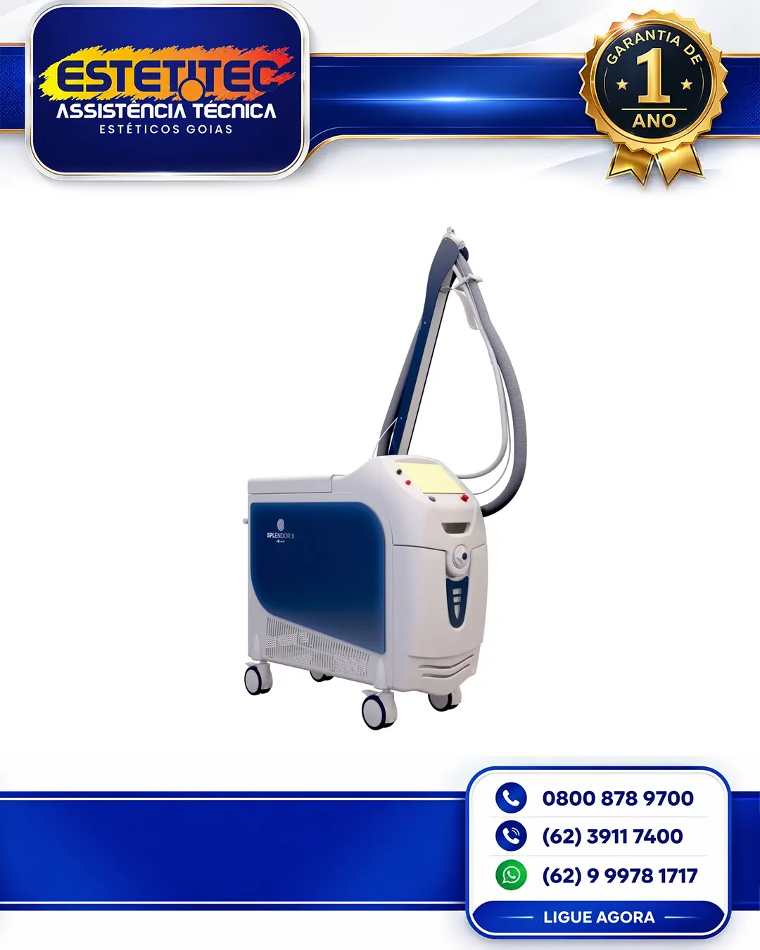 REPARO DE LUMENIS SPLENDOR X GOIÂNIA