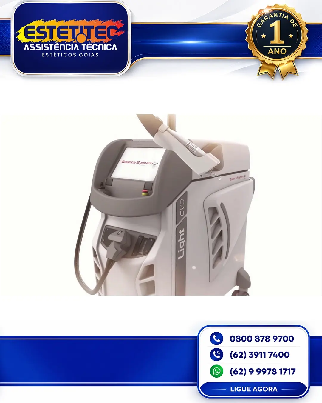 REPARO DE QUANTA SYSTEM 585 NO BRASIL