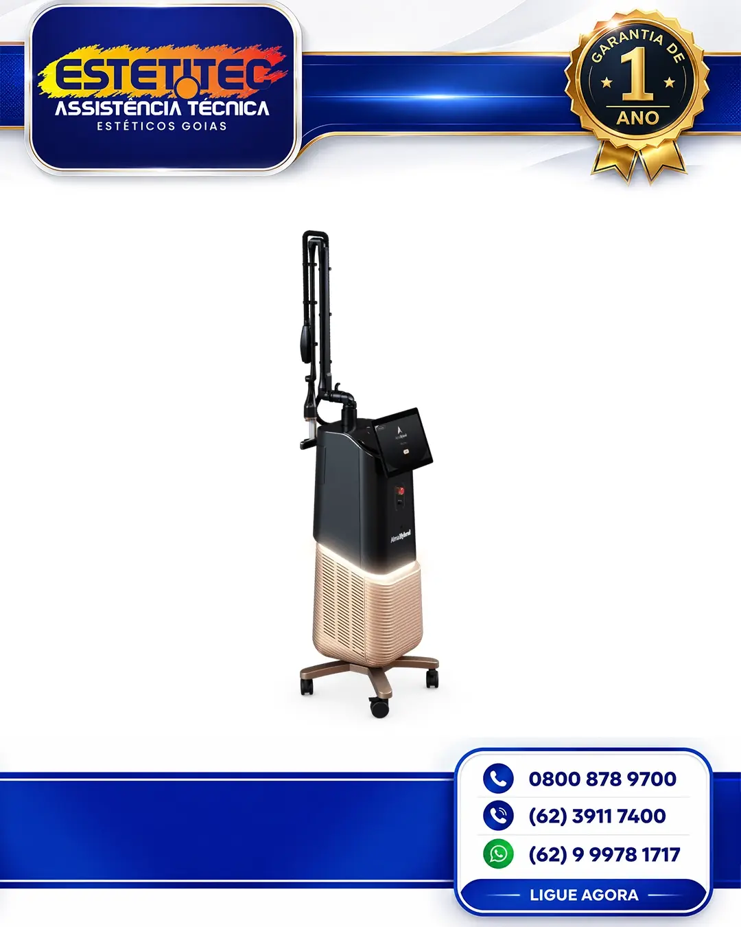 SUPORTE TÉCNICO ALMA LASER HYGRID CO2 BRASIL