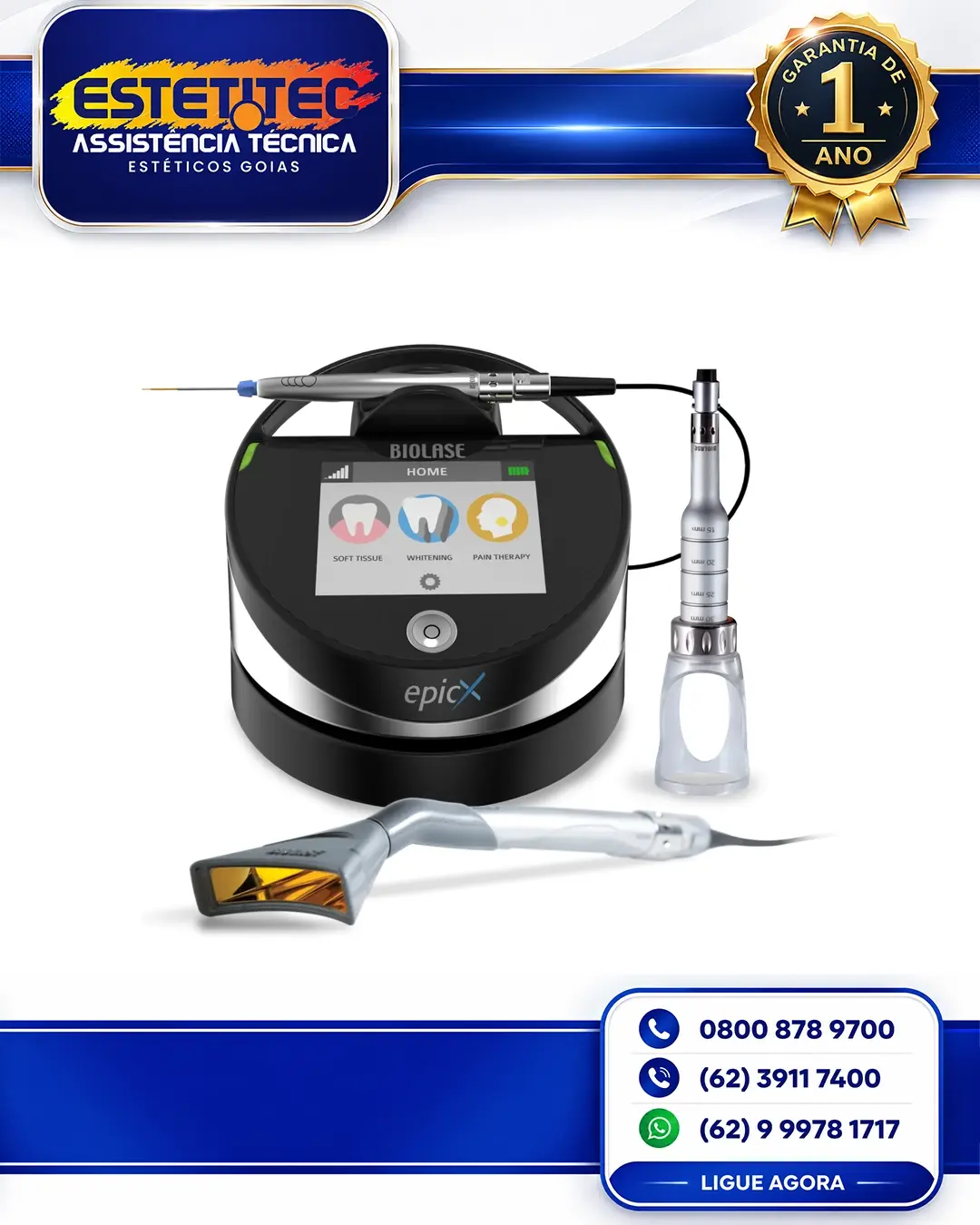 SUPORTE TÉCNICO BIOLASE EPIC PRO BRASIL