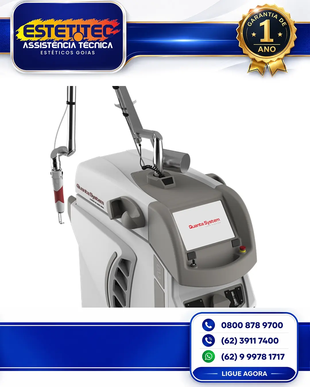 SUPORTE TÉCNICO QUANTA SYSTEM Q PLUS EVO FLORIANÓPOLIS