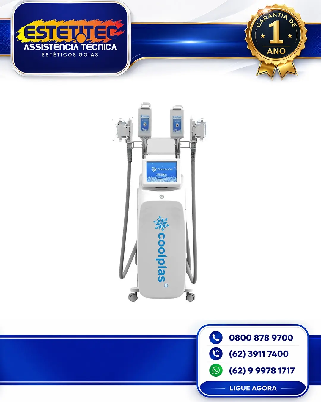 SUPORTE TÉCNICO SINCOHEREN COOLPLAS CRYOLIPOLYSIS NO BRASIL
